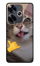 Silly Cat Call Poco F6 5G Glass Case