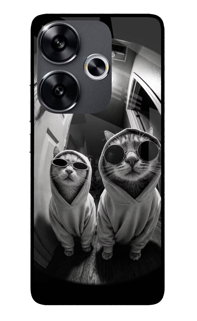 Hood Cats Poco F6 5G Glass Case