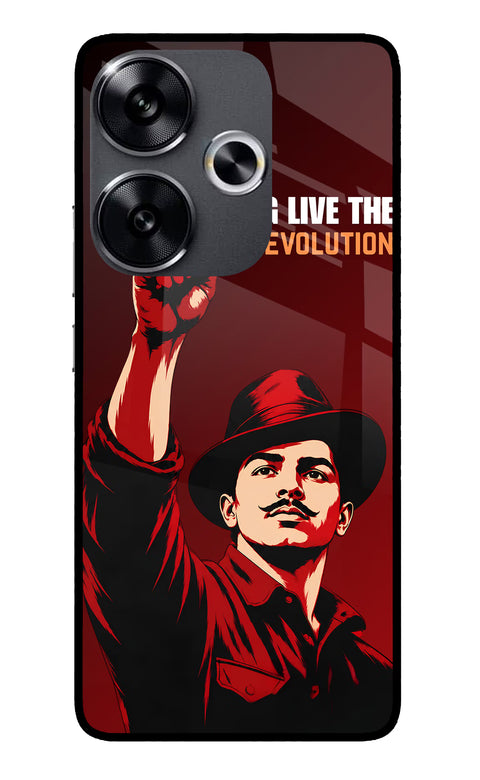 Bhagat Singh Revolution Poco F6 5G Glass Case