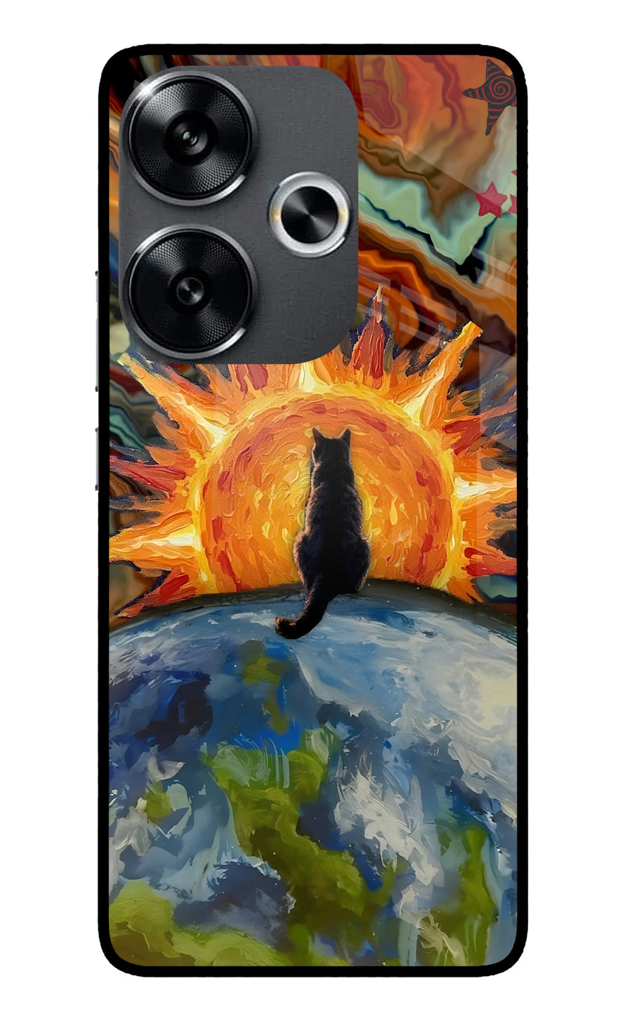 Sunrise Beyond Poco F6 5G Back Cover, Glass case