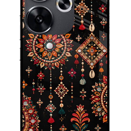 Boho Noir Poco F6 5G Glass Case