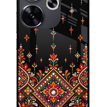 Noir Mehfil Poco F6 5G Glass Case