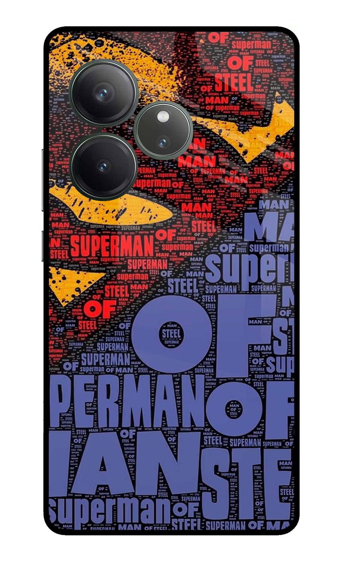 Superman Realme GT 6 Glass Case Back Cover by Casekaro