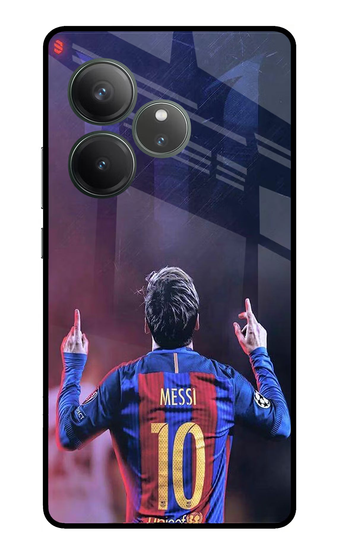 Messi Realme GT 6 Glass Case Back Cover by Casekaro