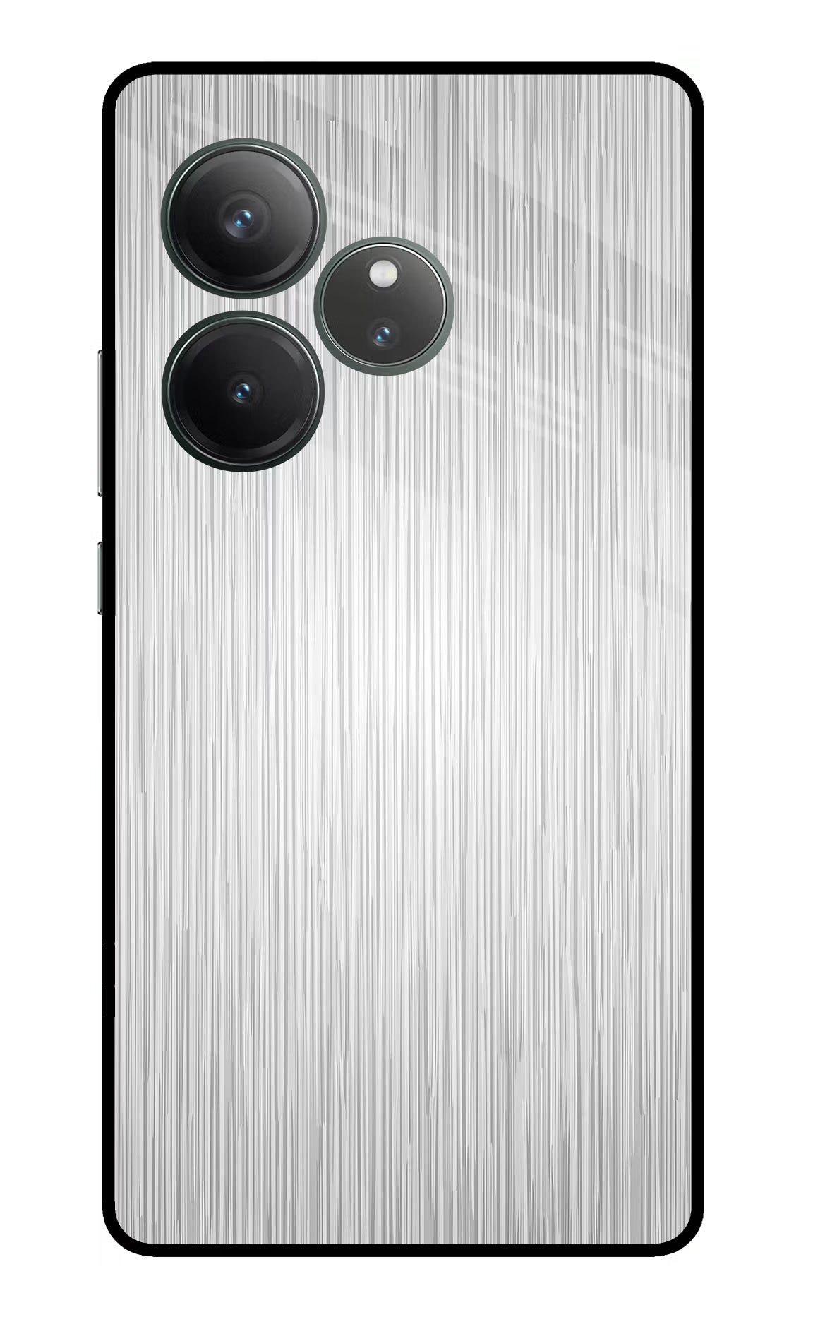 Wooden Grey Texture Realme GT 6 Glass Case Back Cover by Casekaro