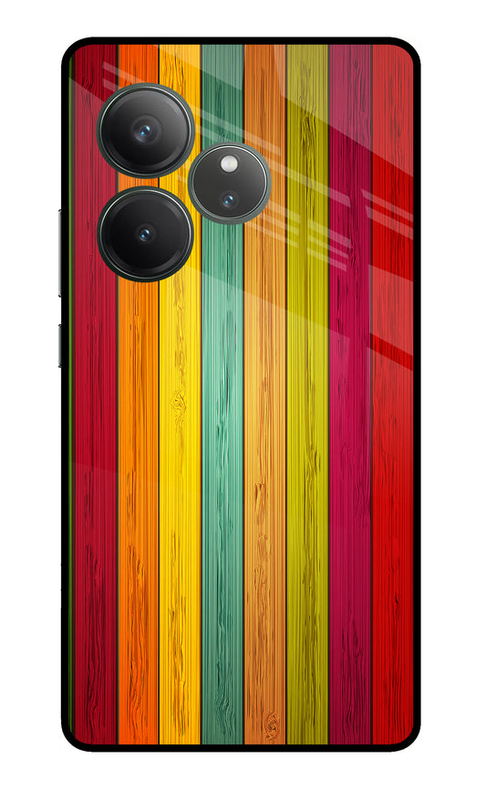 Multicolor Wooden Realme GT 6 Glass Case