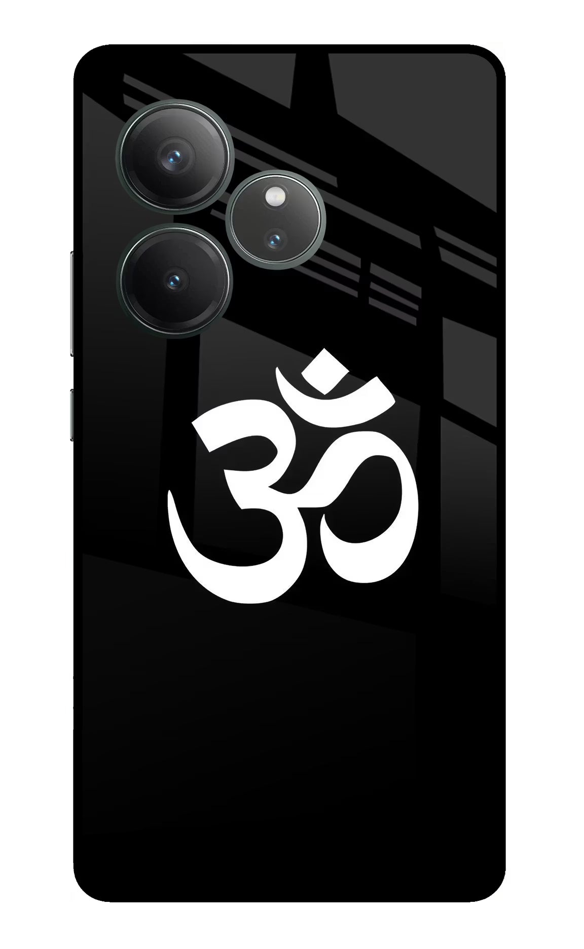 Om Realme GT 6 Glass Case Back Cover by Casekaro