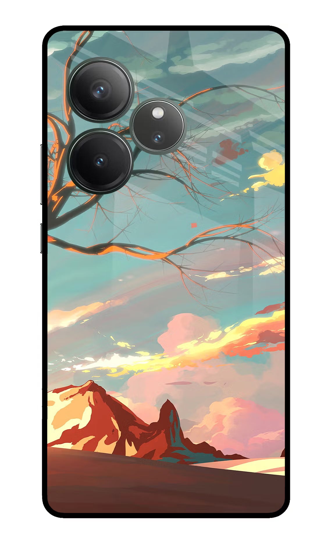 Scenery Realme GT 6 Glass Case Back Cover by Casekaro
