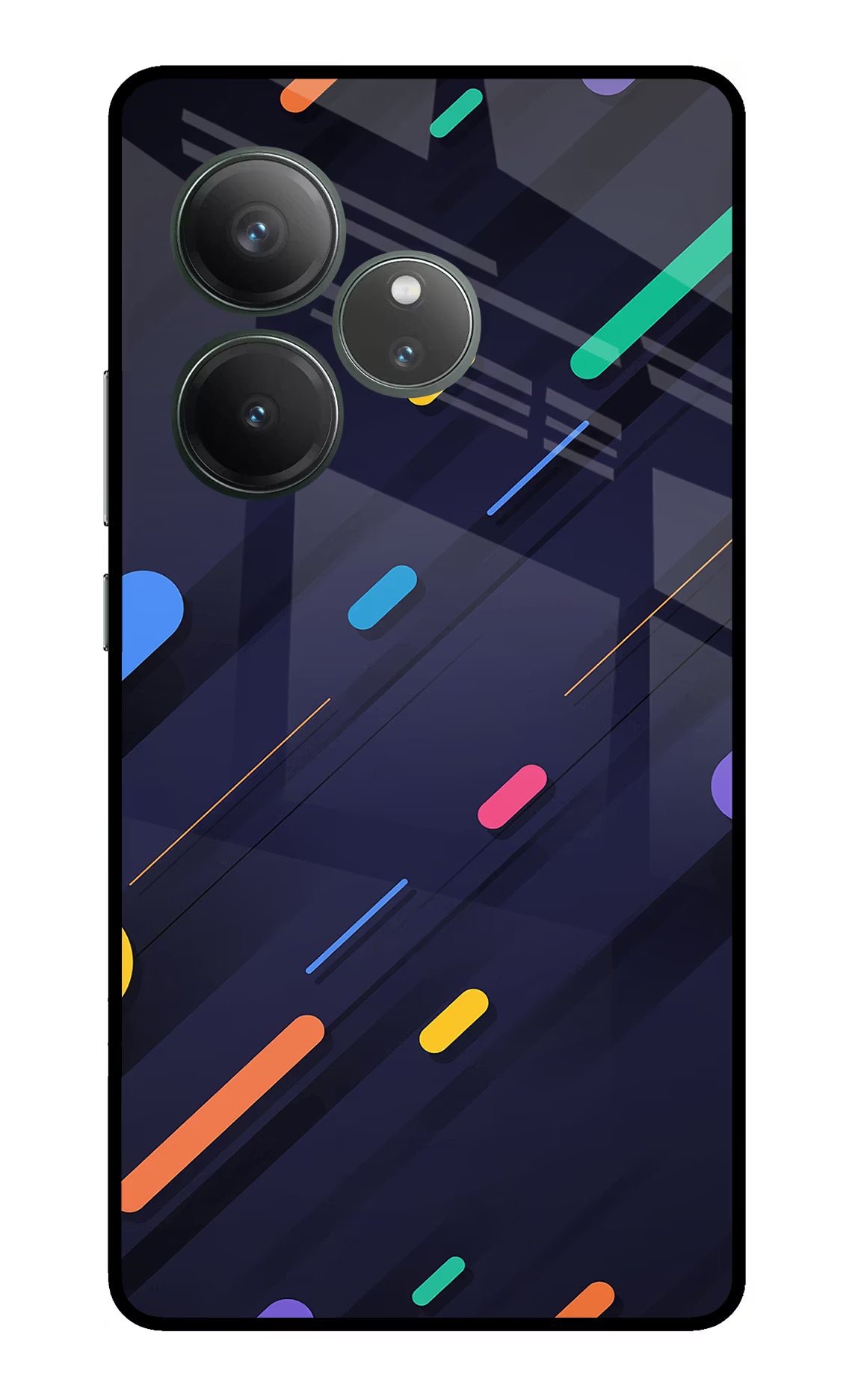 Abstract Design Realme GT 6 Glass Case Back Cover by Casekaro