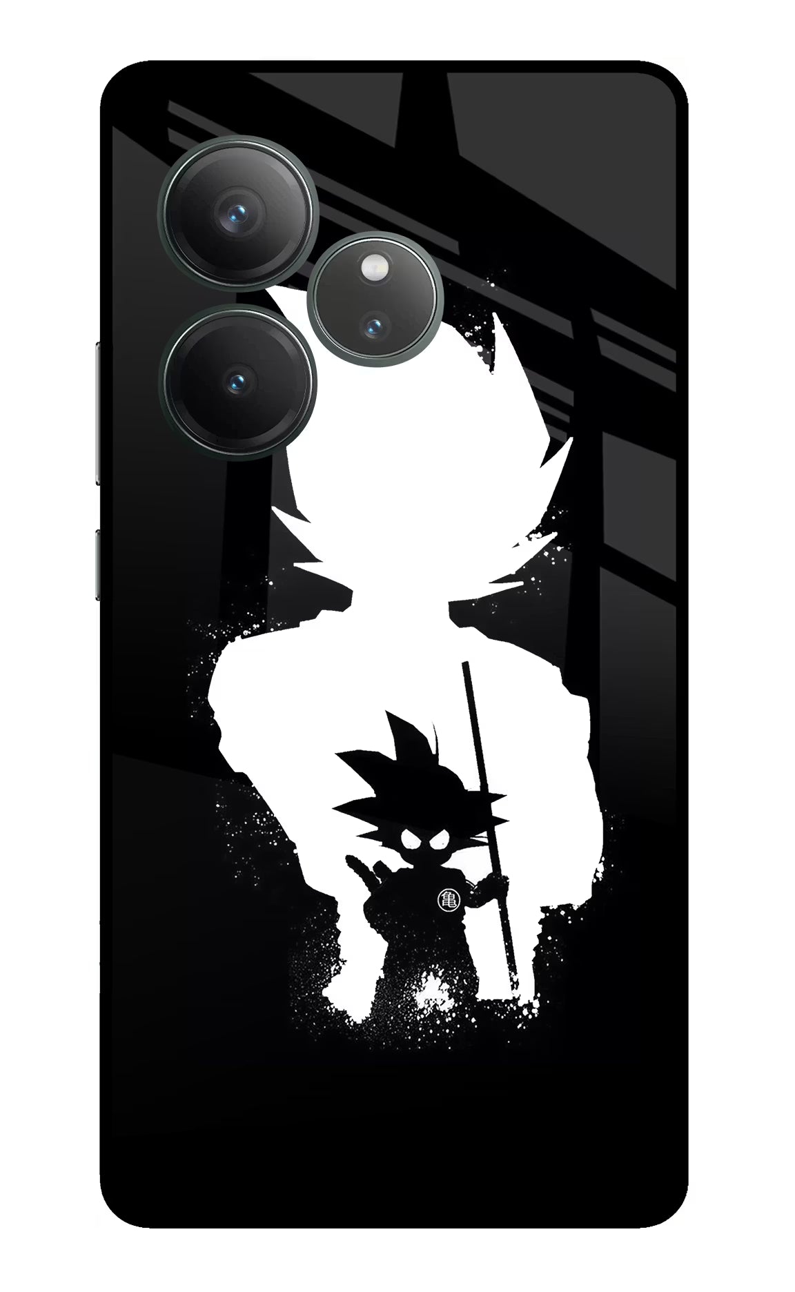 Goku Shadow Realme GT 6 Glass Case Back Cover by Casekaro