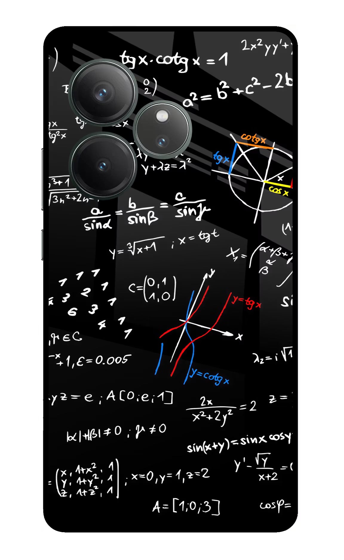 Mathematics Formula Realme GT 6 Glass Case Back Cover by Casekaro