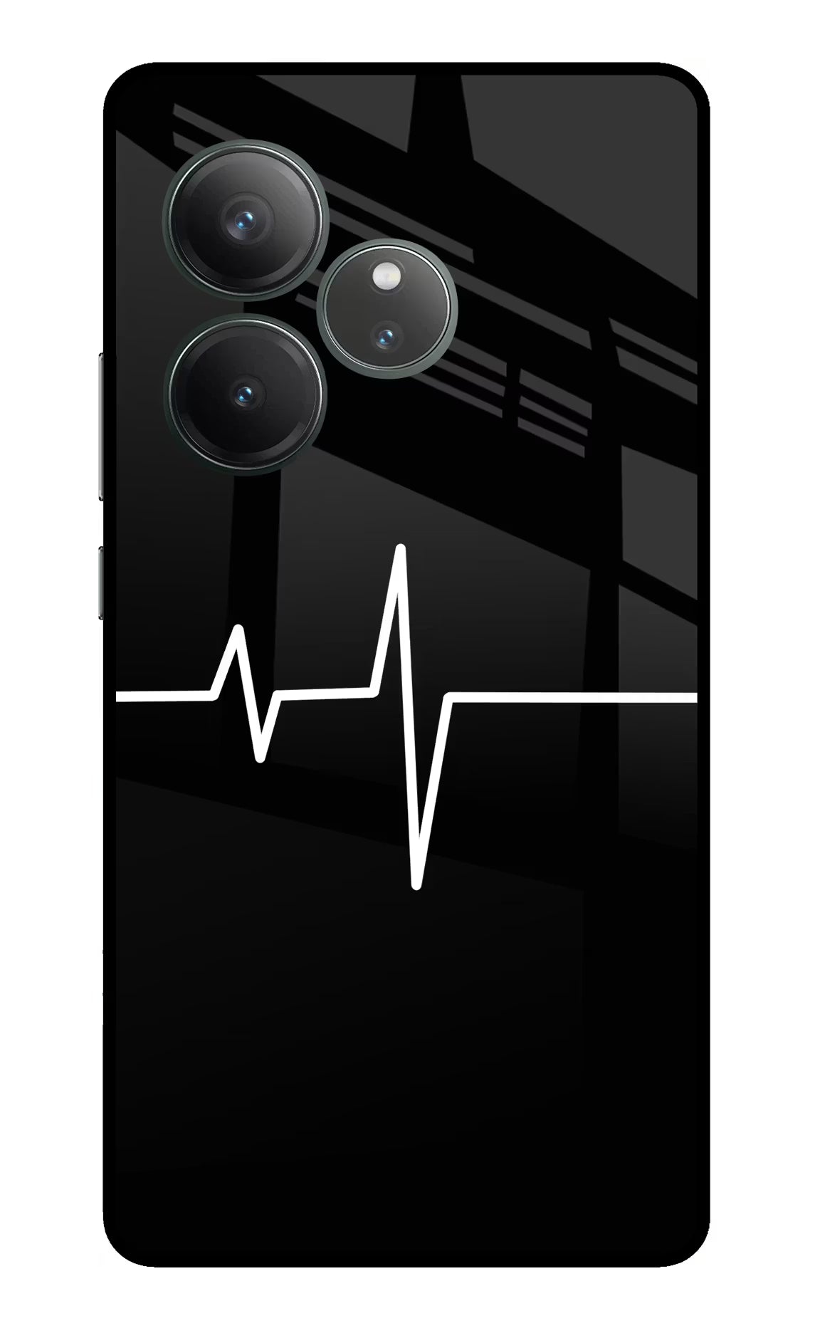 Heart Beats Realme GT 6 Glass Case Back Cover by Casekaro