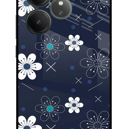 Flowers Realme GT 6 Glass Case
