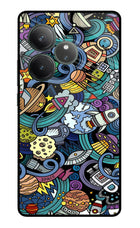 Space Abstract Realme GT 6 Glass Case