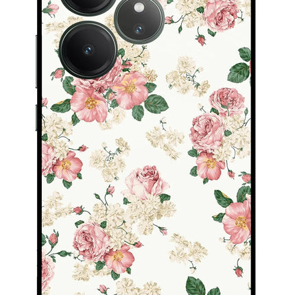 Flowers Realme GT 6 Glass Case