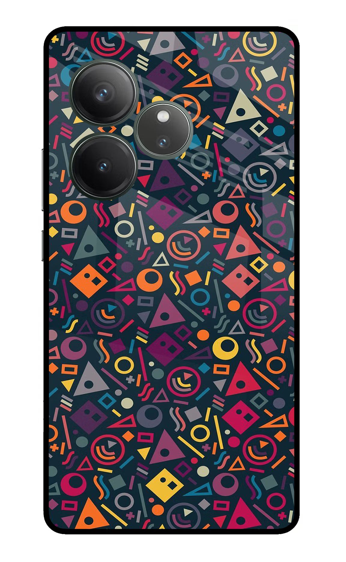Geometric Abstract Realme GT 6 Glass Case Back Cover by Casekaro