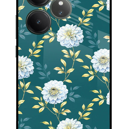 Flowers Realme GT 6 Glass Case