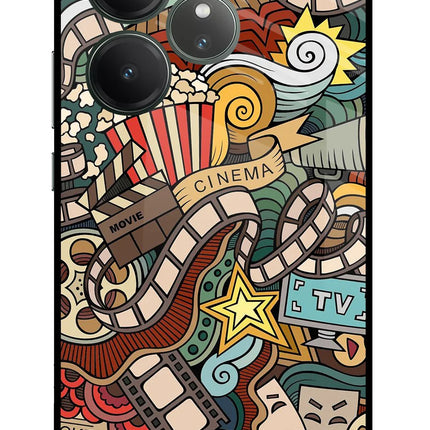 Cinema Abstract Realme GT 6 Glass Case