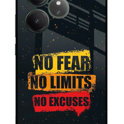 No Fear No Limits No Excuse Realme GT 6 Glass Case