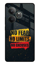 No Fear No Limits No Excuse Realme GT 6 Glass Case