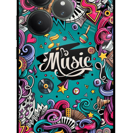 Music Graffiti Realme GT 6 Glass Case