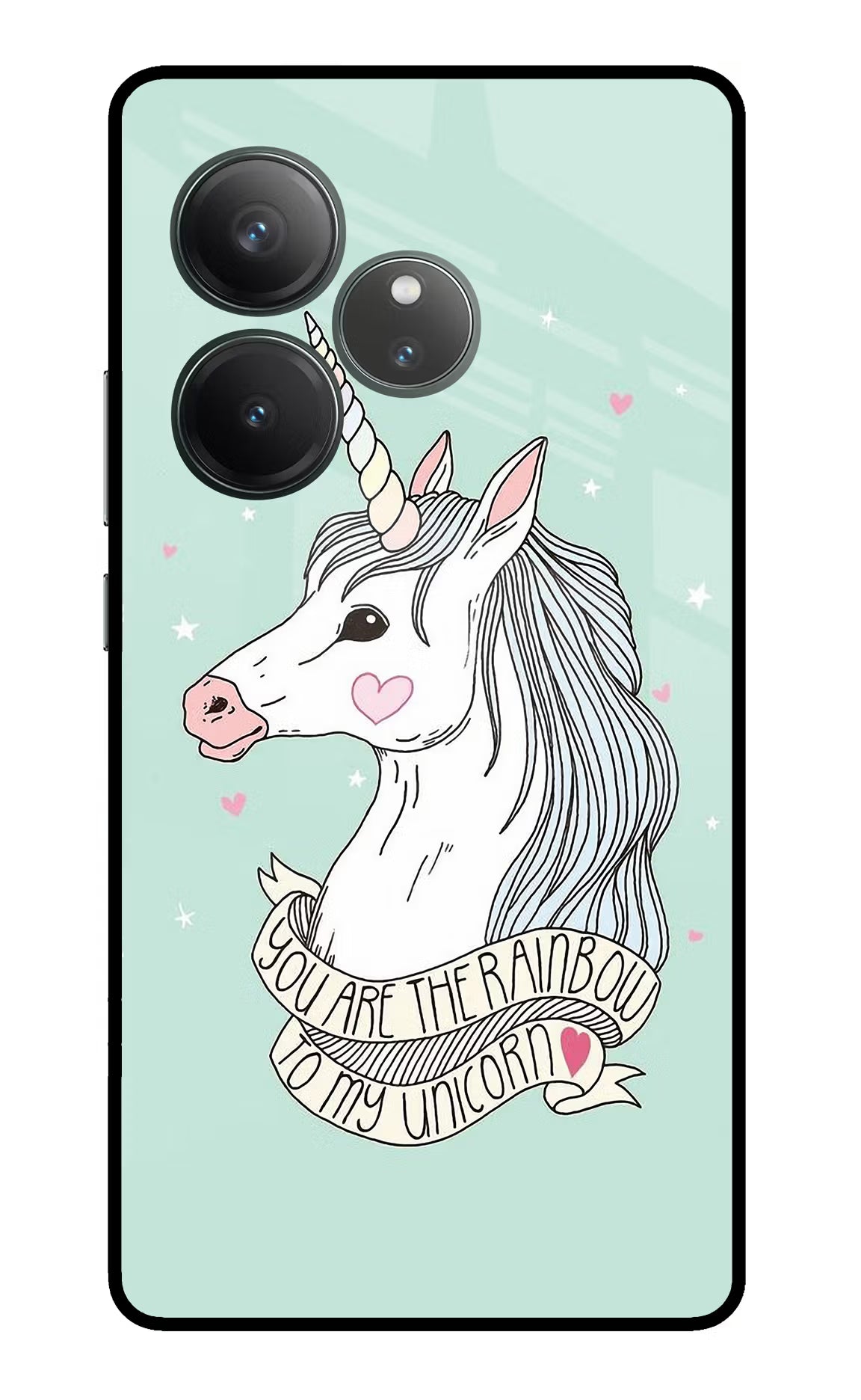 Unicorn Wallpaper Realme GT 6 Glass Case Back Cover by Casekaro