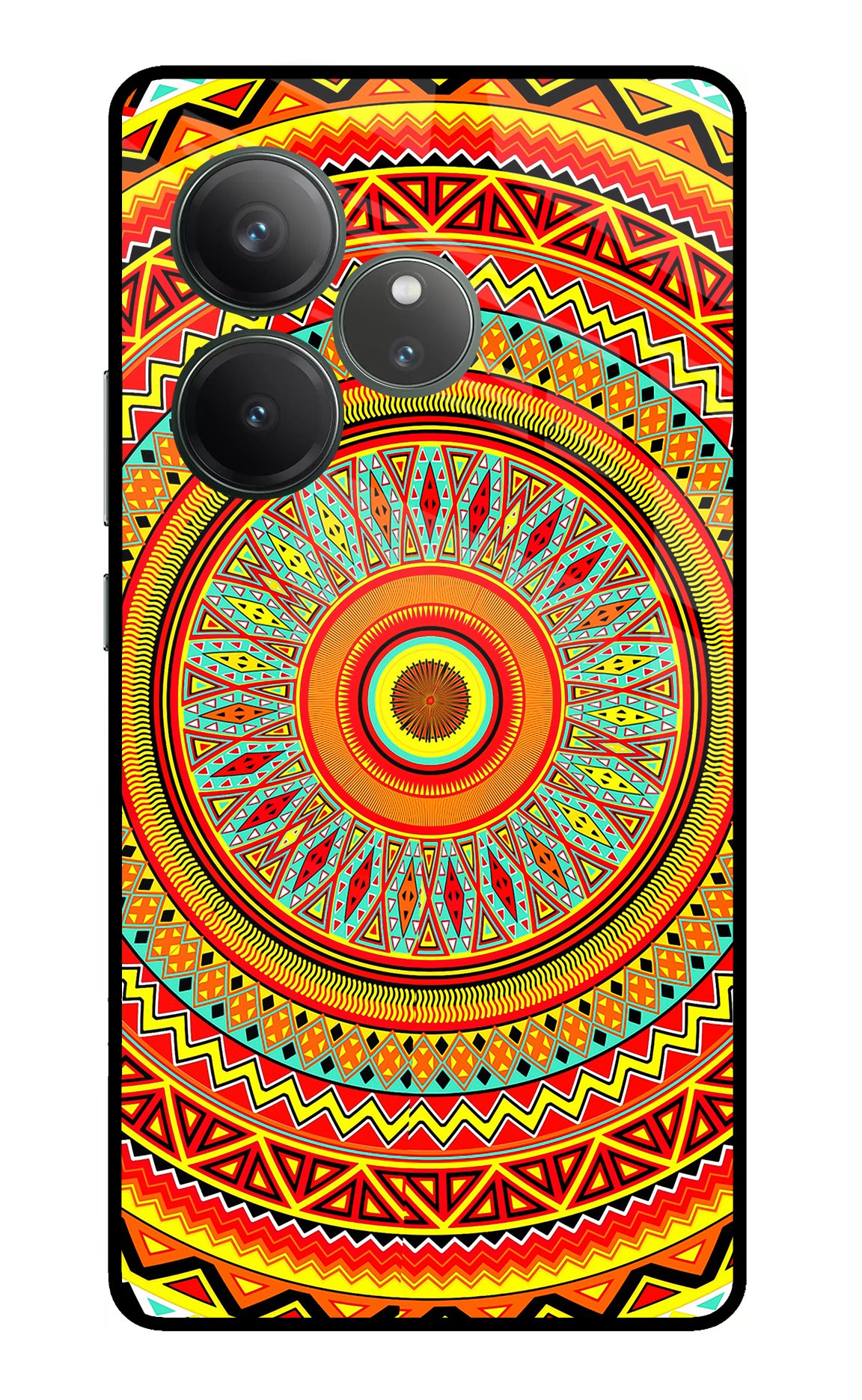 Mandala Pattern Realme GT 6 Glass Case