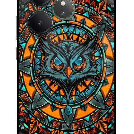 Angry Owl Art Realme GT 6 Glass Case
