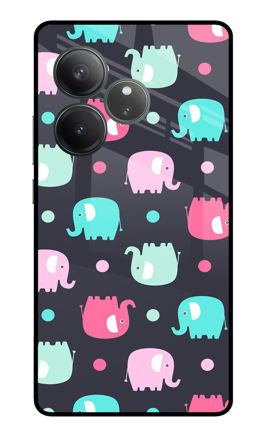 Elephants Realme GT 6 Glass Case