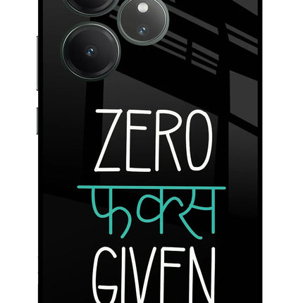 Zero Fucks Given Realme GT 6 Glass Case