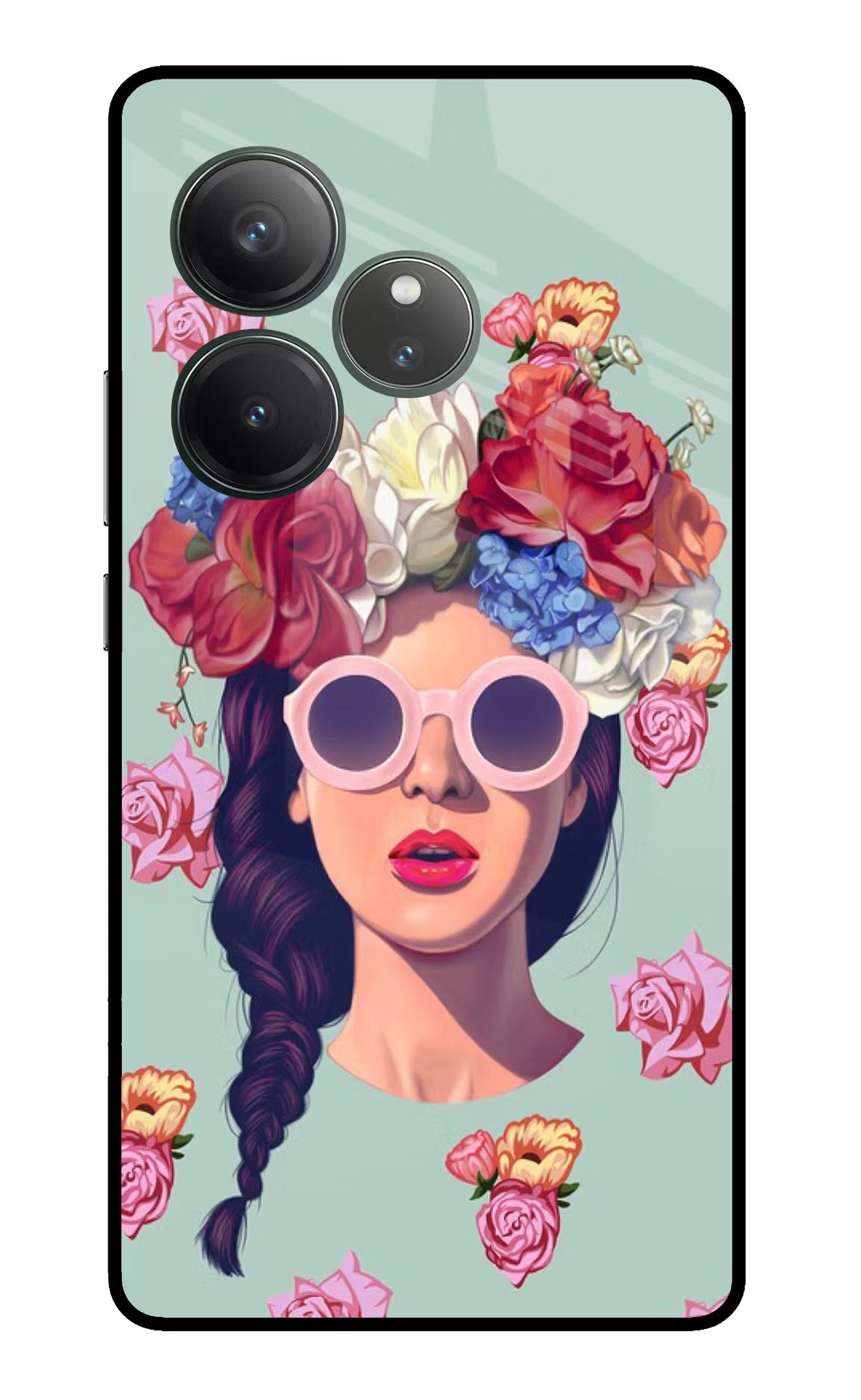 Pretty Girl Realme GT 6 Glass Case Back Cover by Casekaro