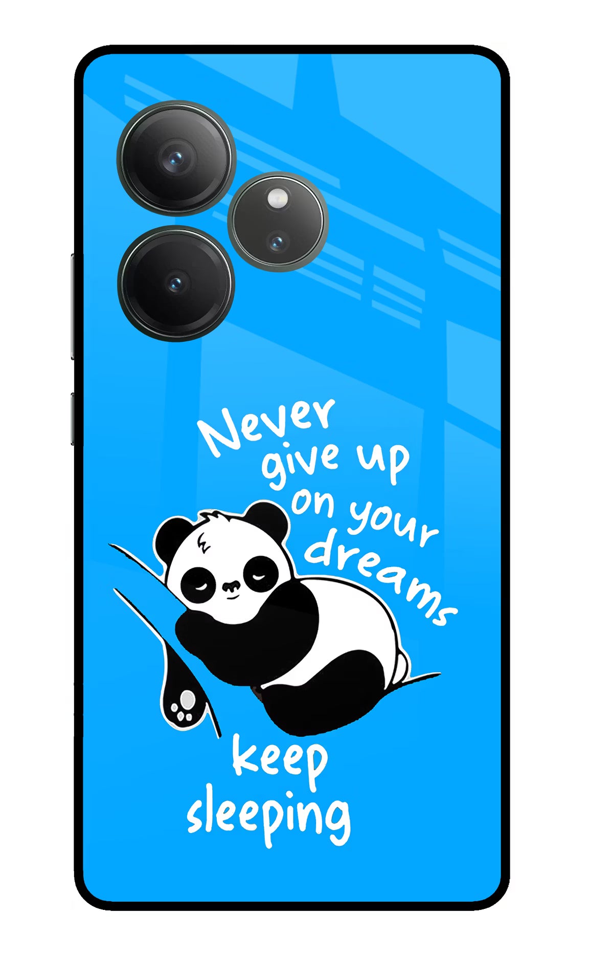 Keep Sleeping Realme GT 6 Glass Case Back Cover by Casekaro