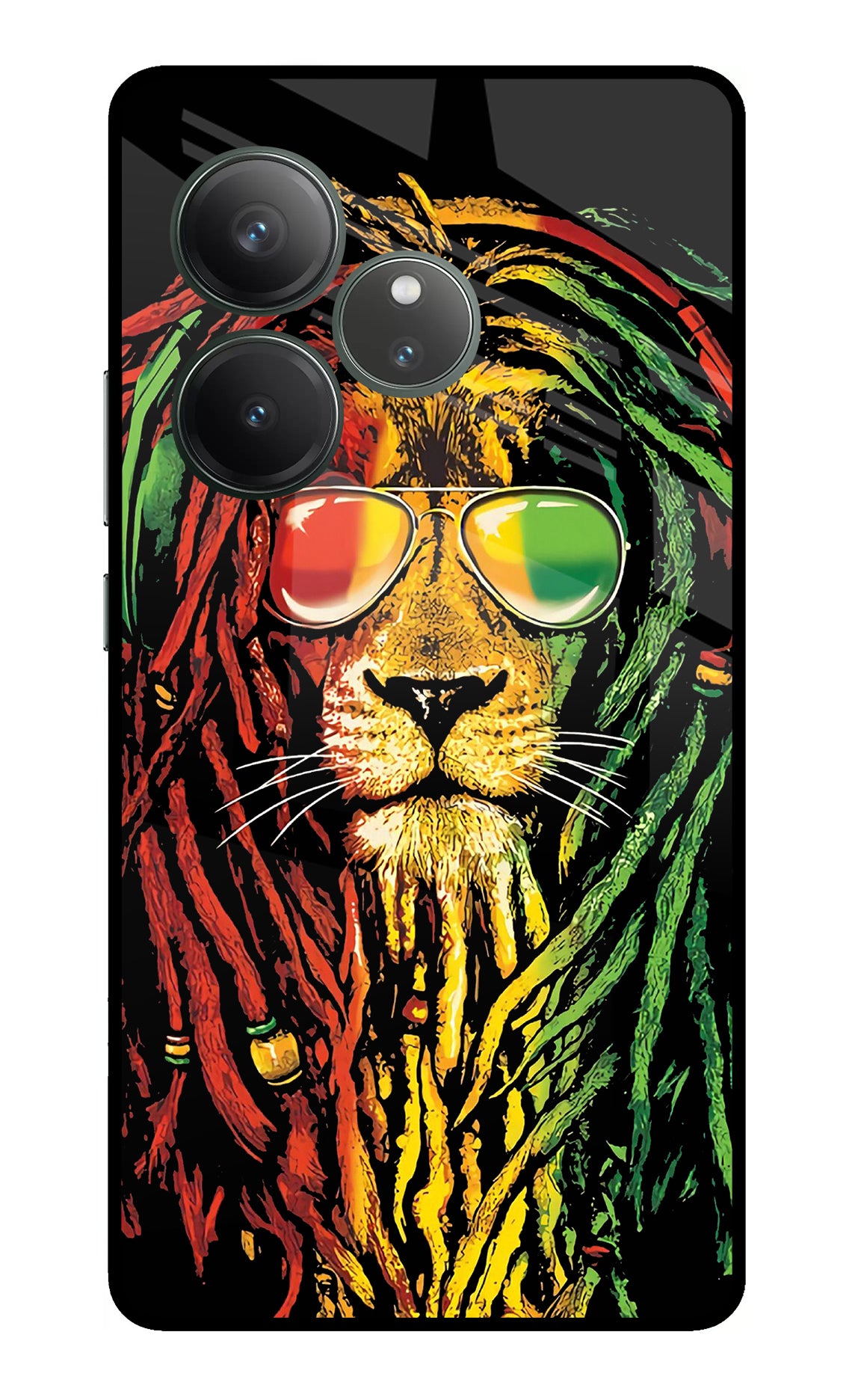 Rasta Lion Realme GT 6 Glass Case