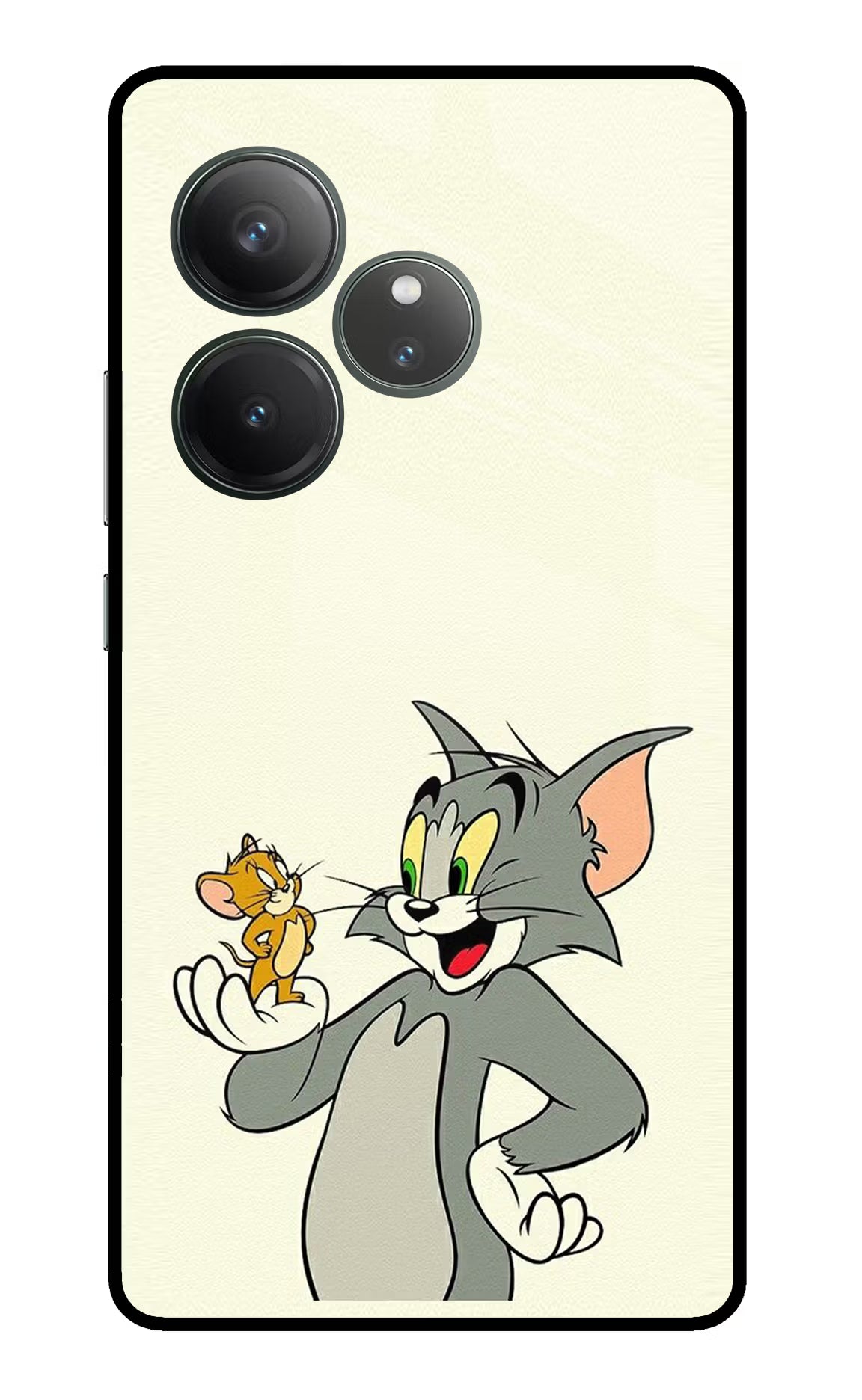 Tom & Jerry Realme GT 6 Glass Case Back Cover by Casekaro
