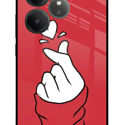 Korean Love Sign Realme GT 6 Glass Case