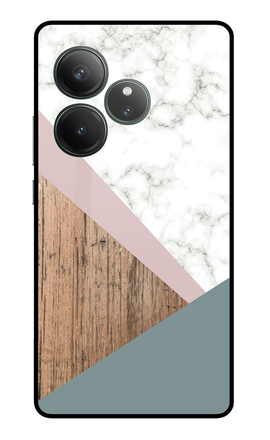 Marble wood Abstract Realme GT 6 Glass Case