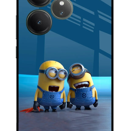 Minion Laughing Realme GT 6 Glass Case