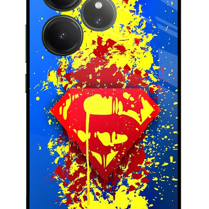 Superman logo Realme GT 6 Glass Case