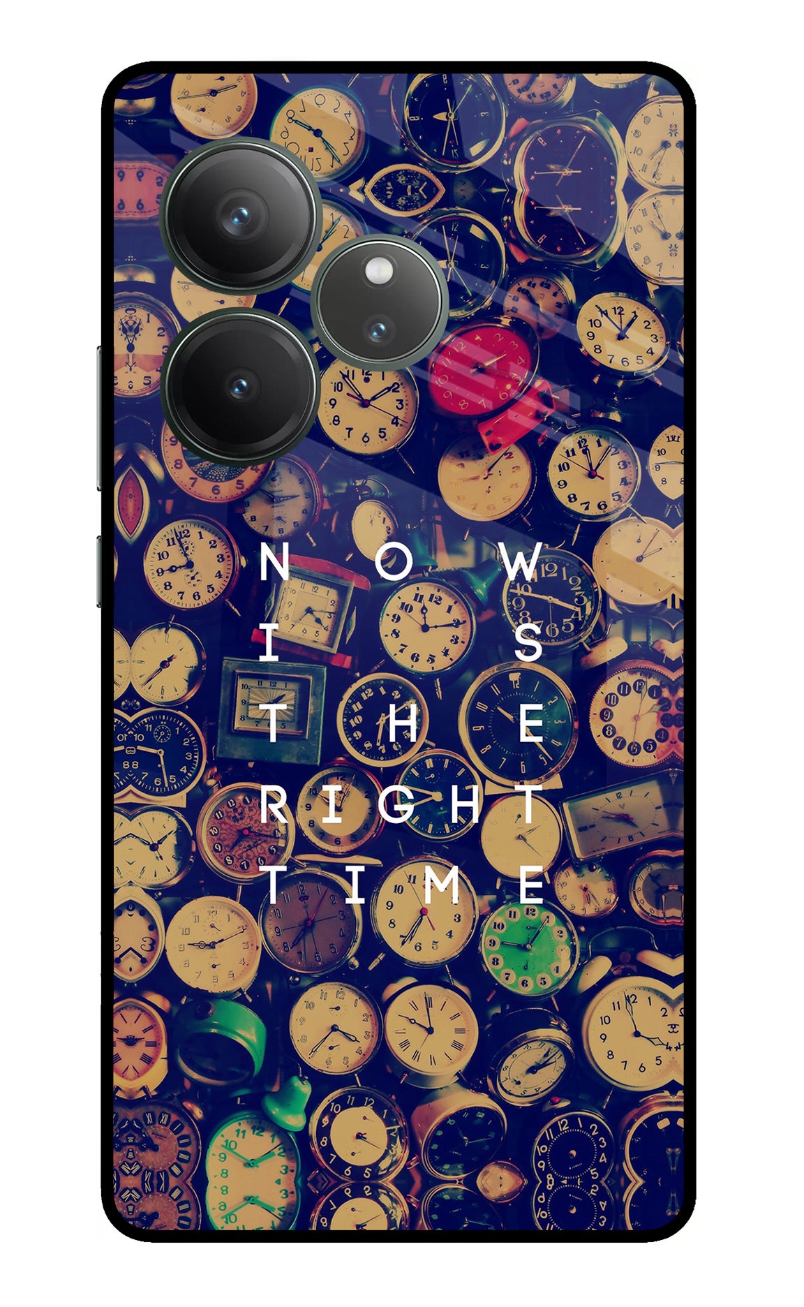 Now is the Right Time Quote Realme GT 6 Glass Case