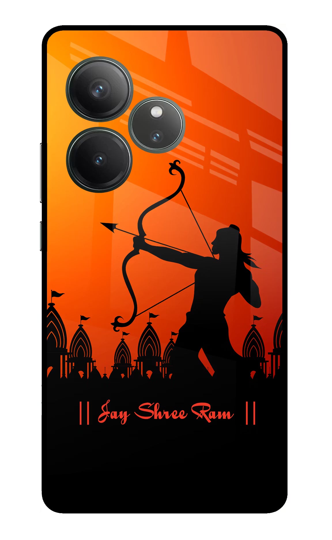 Lord Ram - 4 Realme GT 6 Glass Case Back Cover by Casekaro