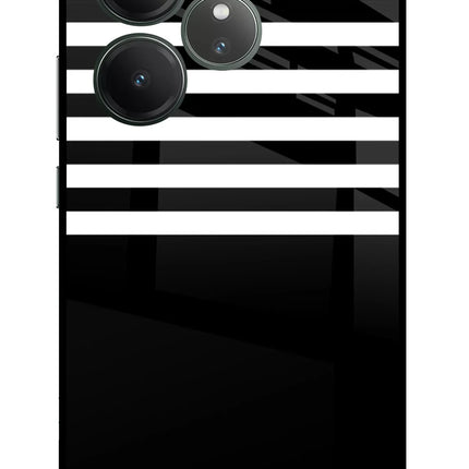 Black and White Print Realme GT 6 Glass Case