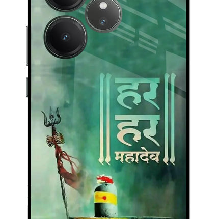 Har Har Mahadev Shivling Realme GT 6 Glass Case