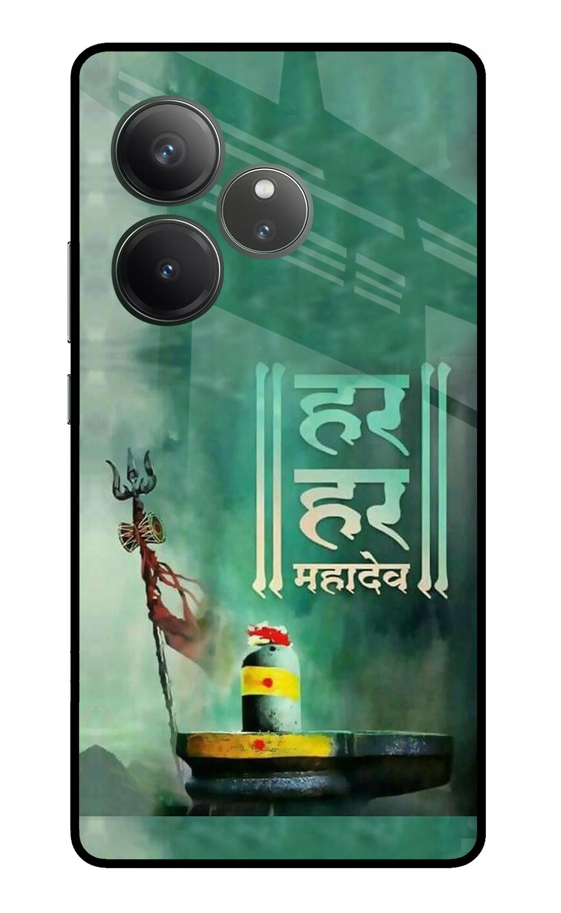 Har Har Mahadev Shivling Realme GT 6 Glass Case