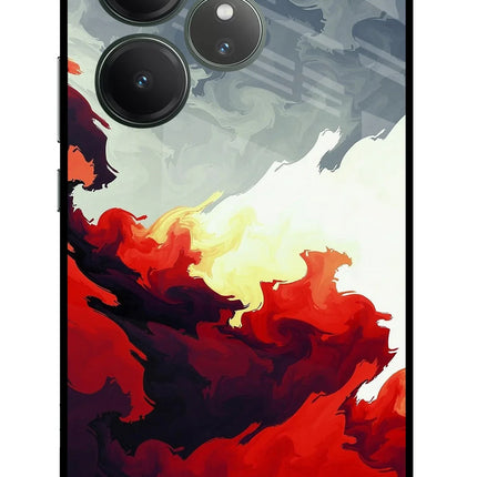 Fire Cloud Realme GT 6 Glass Case