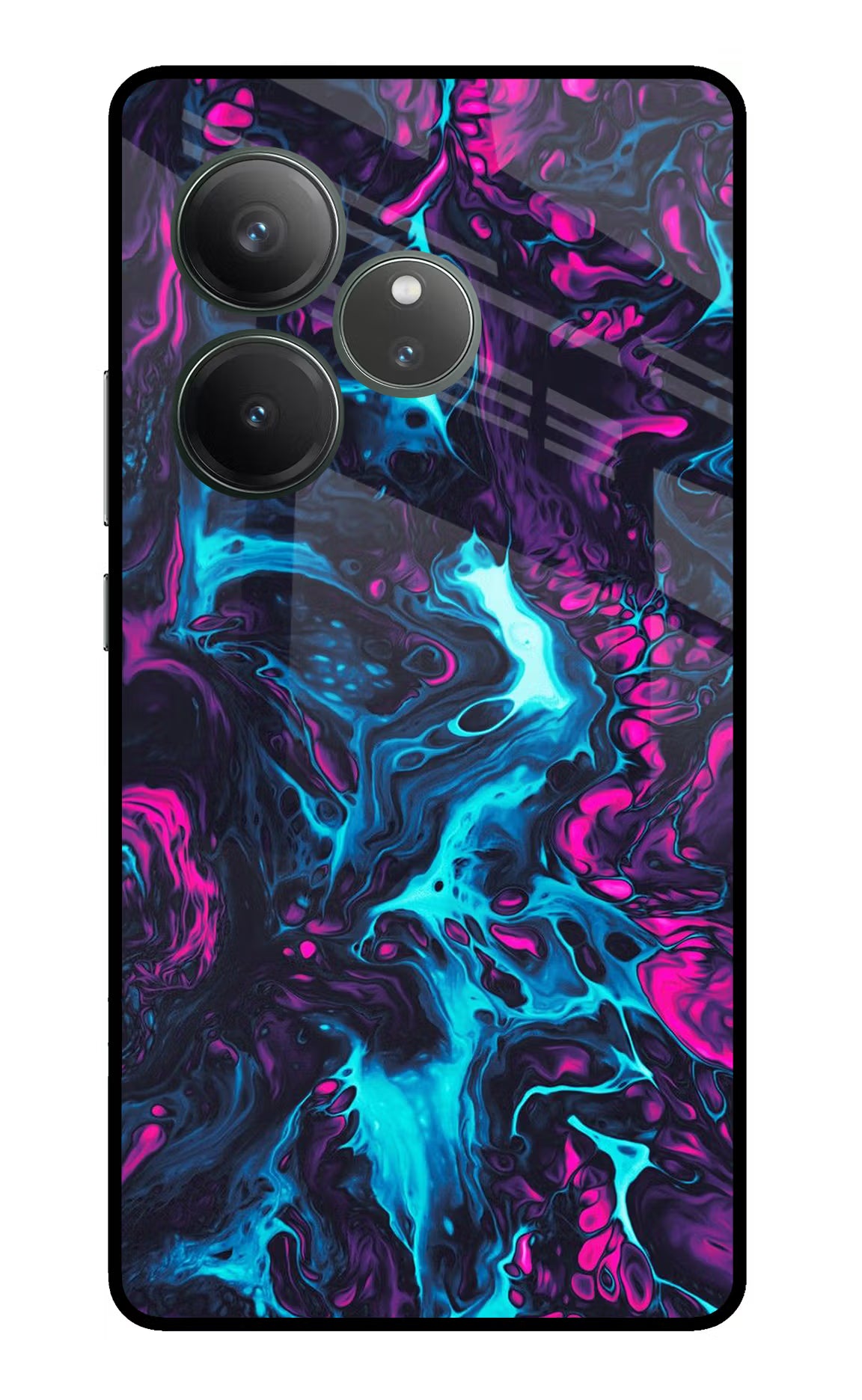 Abstract Realme GT 6 Glass Case Back Cover by Casekaro