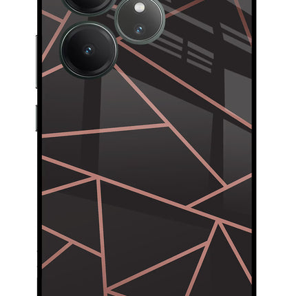 Geometric Pattern Realme GT 6 Glass Case Back Cover by Casekaro