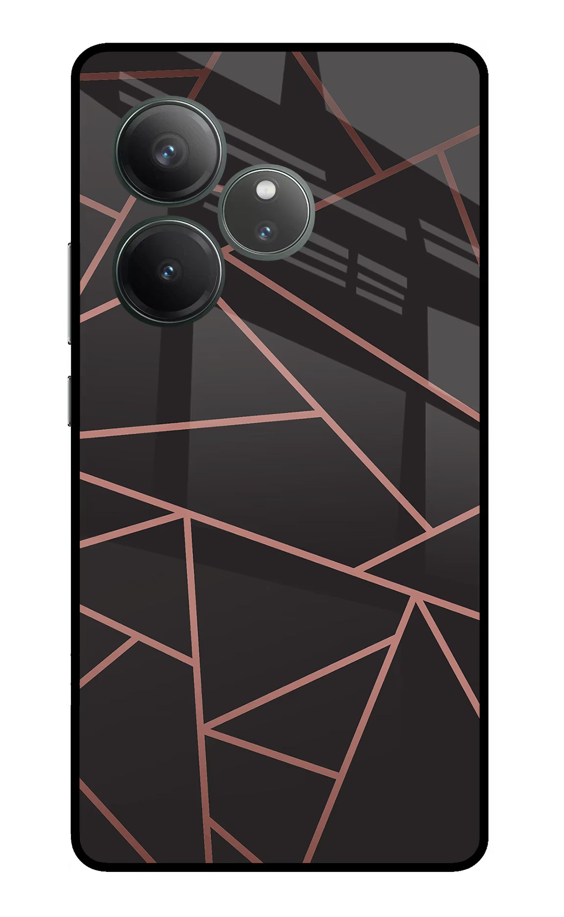 Geometric Pattern Realme GT 6 Glass Case Back Cover by Casekaro