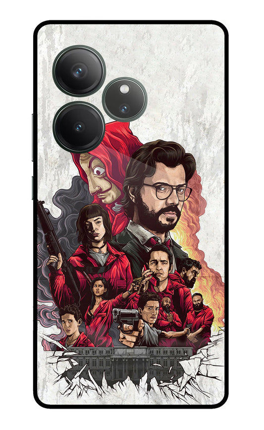 Money Heist Artwork Realme GT 6 Glass Case