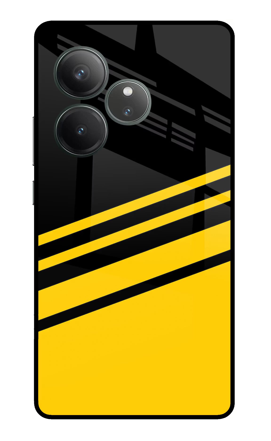 Yellow Shades Realme GT 6 Glass Case Back Cover by Casekaro