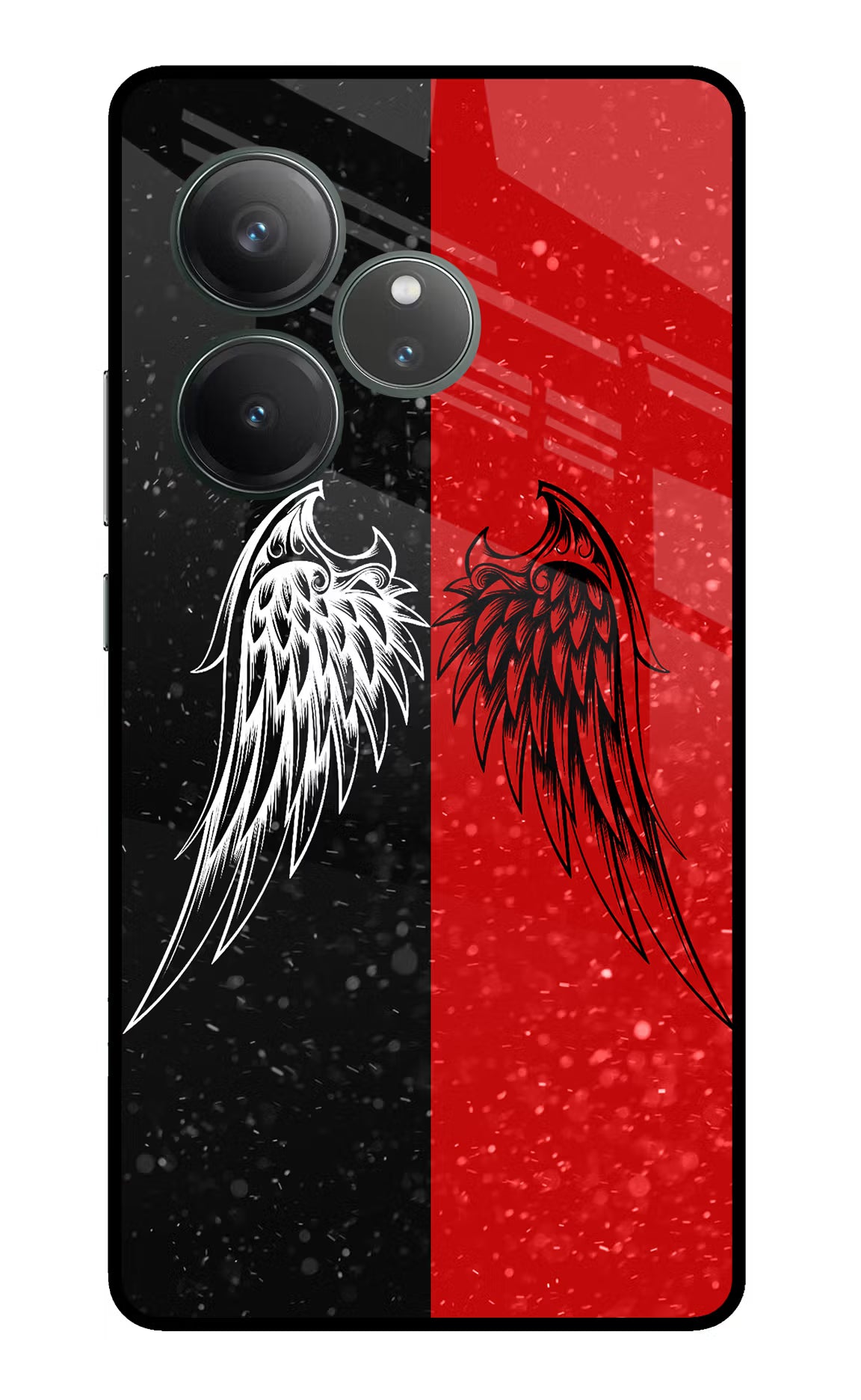 Wings Realme GT 6 Glass Case Back Cover by Casekaro